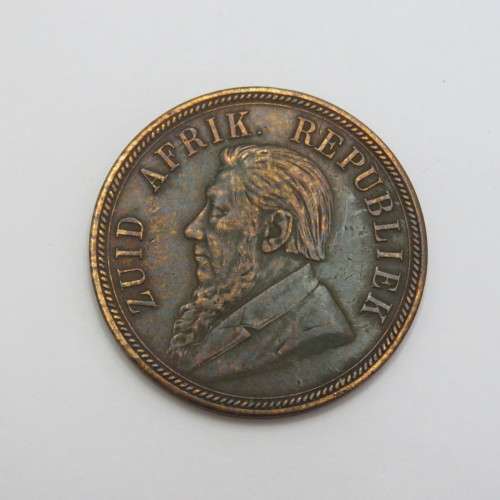 1892 ZAR Kruger Penny XF details