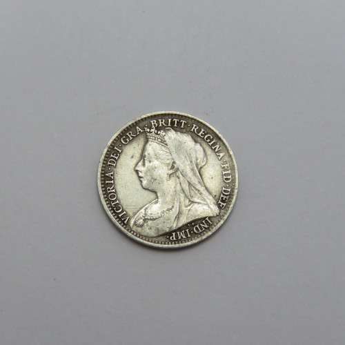1896 Great Britain silver 3 Pence