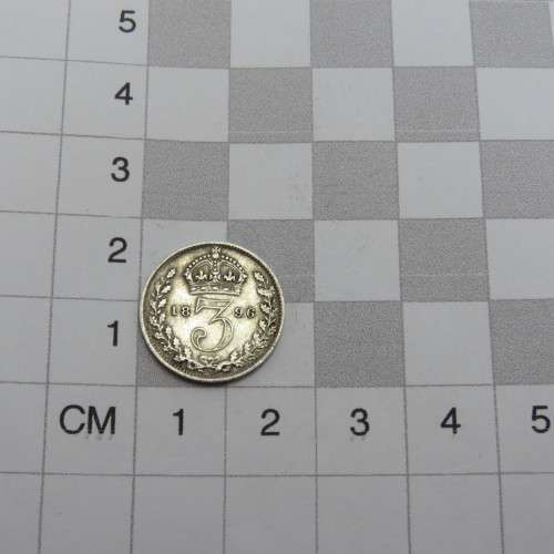 1896 Great Britain silver 3 Pence