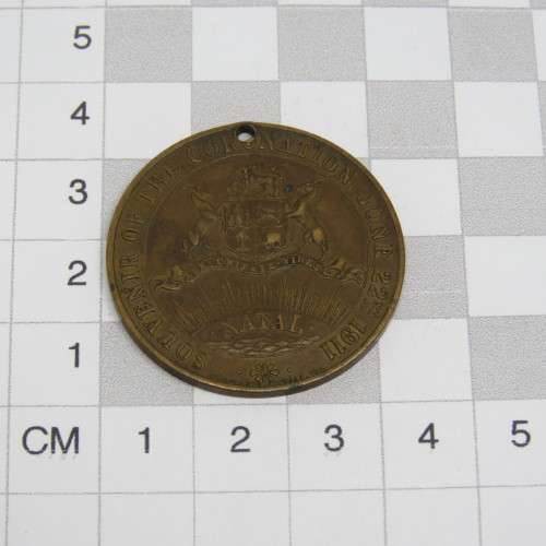 1911 Coronation of George 5 medallion - NATAL