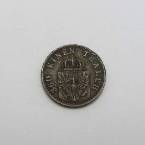 1868 B German States Prussia Pfennig XF