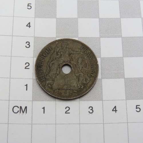 1896 Indo-China One cent XF+