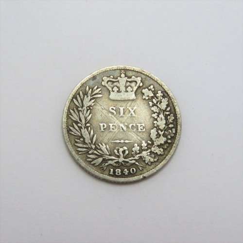 1840 Great Britain silver sixpence