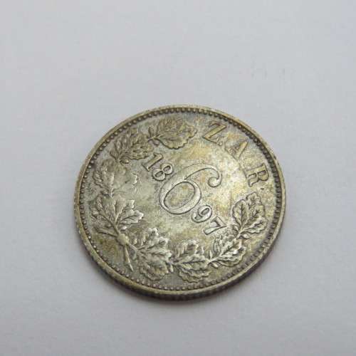 1897 ZAR Kruger sixpence XF