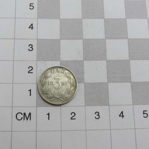 1893 ZAR Kruger three pence VF