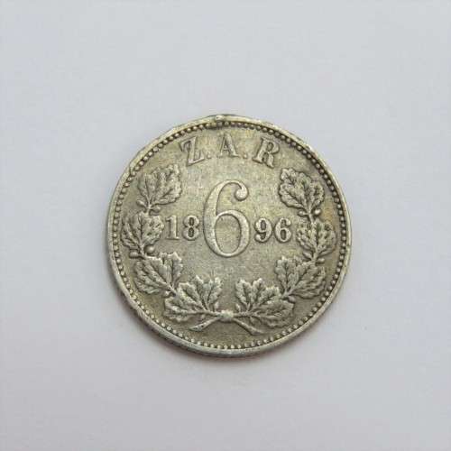 1896 ZAR Kruger sixpence