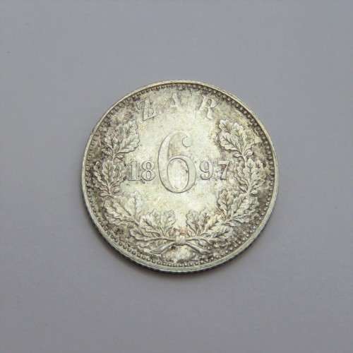1897 ZAR Kruger sixpence AU