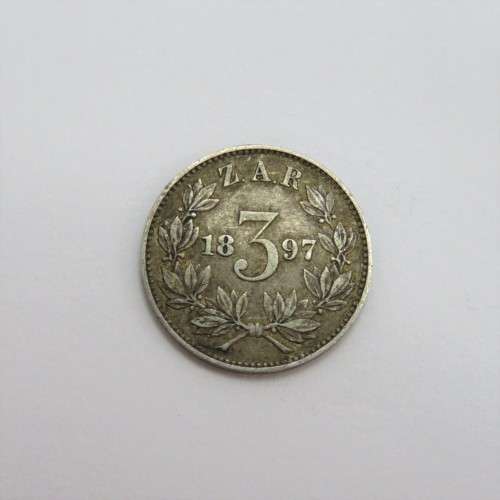 1897 ZAR Kruger three pence AU