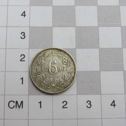 1896 ZAR Kruger sixpence