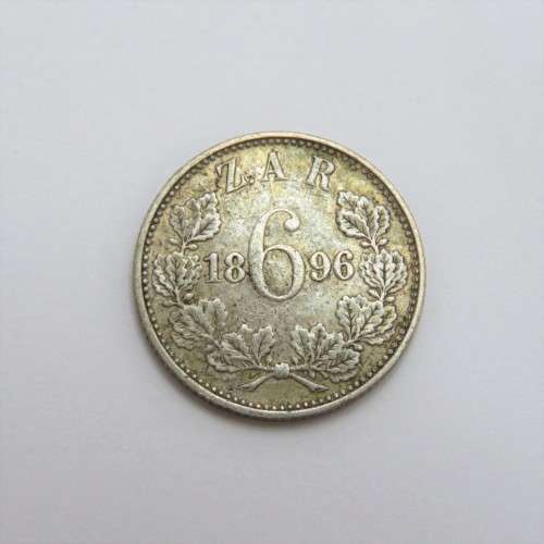 1896 ZAR Kruger sixpence