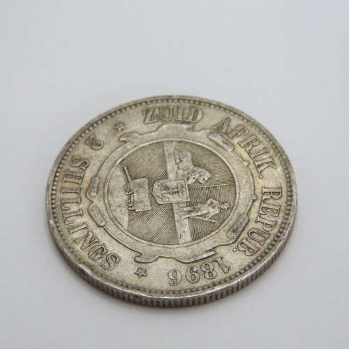 1896 ZAR Kruger two shillings XF+