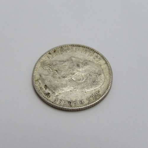 1907 Belgium silver 50 cent XF+