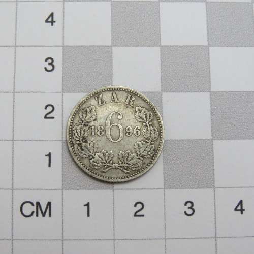 1896 ZAR Kruger sixpence VF