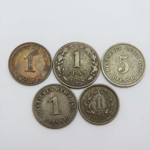 Lot of 5 coins - Each one older than 100 years