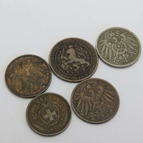 Lot of 5 coins - Each one older than 100 years