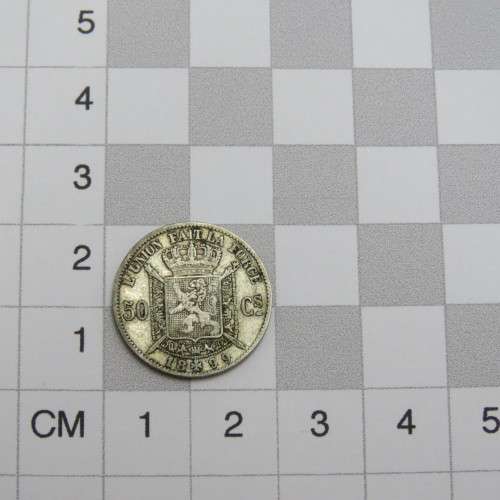 1899 Belgium silver 50 Centimes