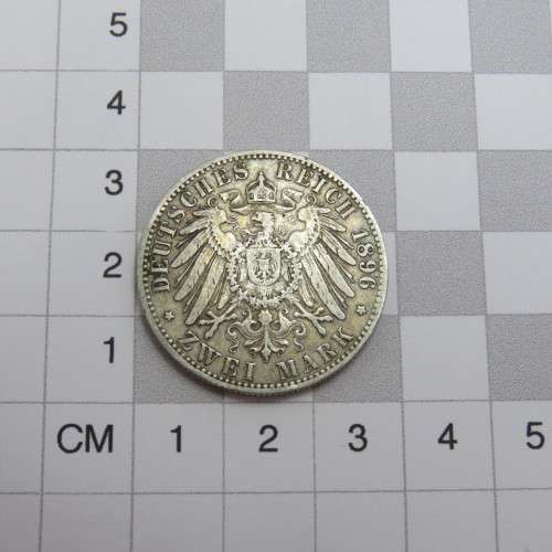 1896 Germany Prussia silver 2 mark