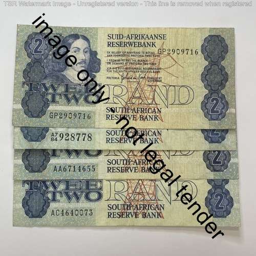 Lot of 4 different types R2 notes
