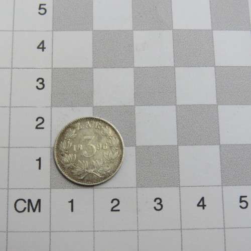 1896 ZAR Kruger three pence AU