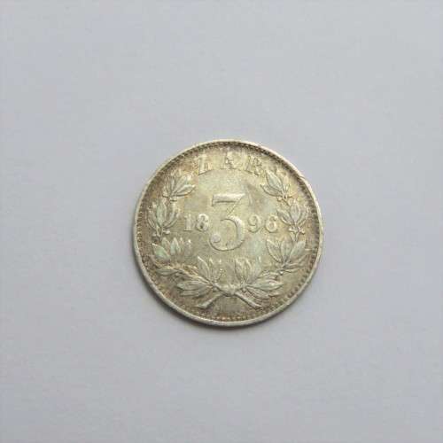 1896 ZAR Kruger three pence AU