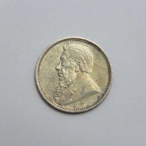 1896 ZAR Kruger three pence - Uncirculated