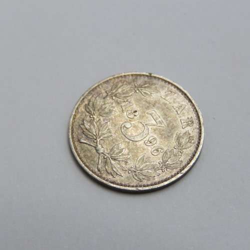 1896 ZAR Kruger three pence - Uncirculated