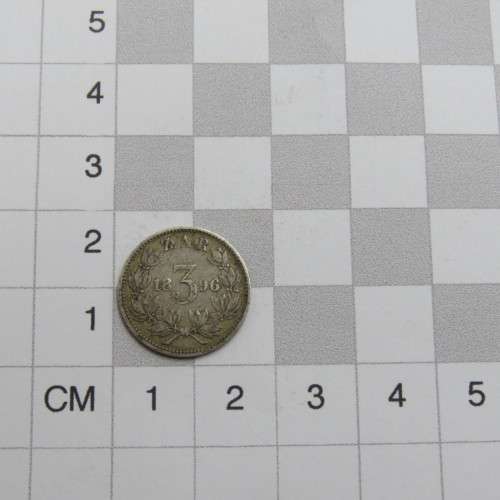 1896 ZAR Kruger three pence VF