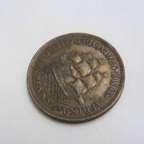 1925 South Africa half penny XF+