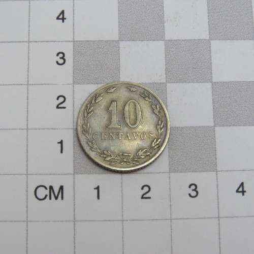 1939 Argentina Ten Centavos - Incomplete 9 of 1939 - Mint error
