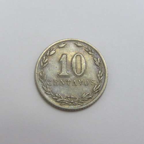 1939 Argentina Ten Centavos - Incomplete 9 of 1939 - Mint error