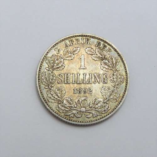 1892 ZAR Kruger shilling AU