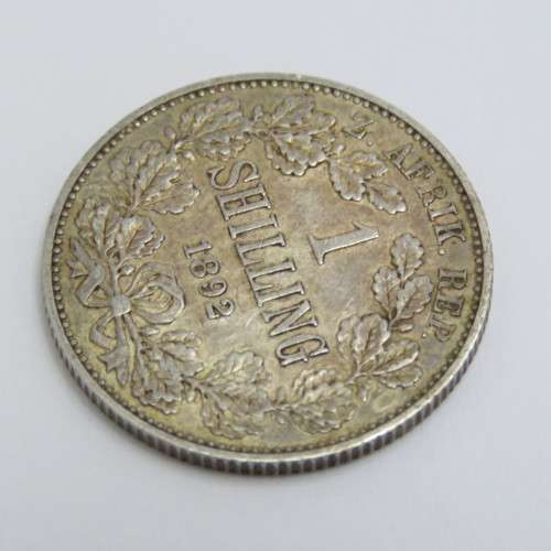 1892 ZAR Kruger shilling AU