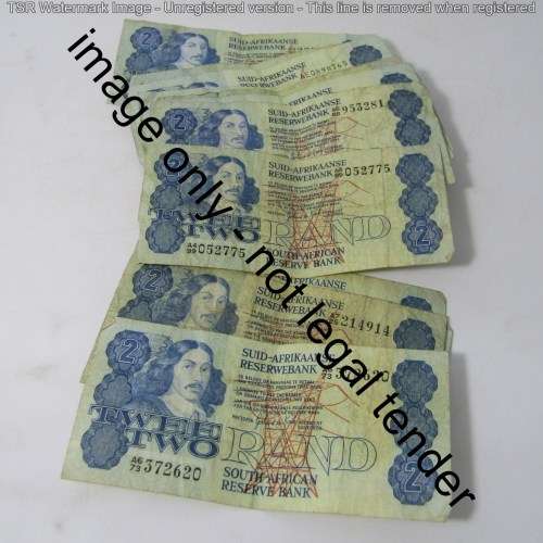 Lot of 46 old South Africa R2 notes