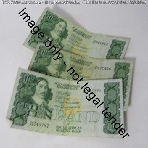 Lot of 15 old South Africa banknotes