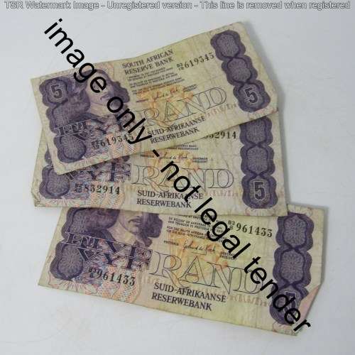 Lot of 15 old South Africa banknotes