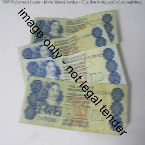 Lot of 15 old well used South Africa banknotes