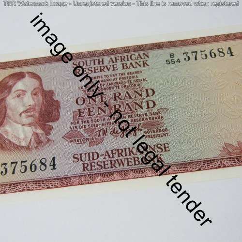 TW de Jongh 3rd issue Pair of uncirculated R1 notes with Consecutive numbers