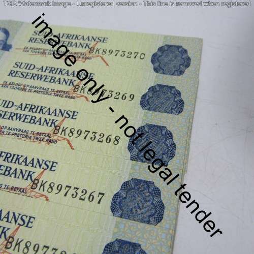 GPC de Kock 3rd issue - Lot of 10 uncirculated R2 banknotes with consecutive numbers