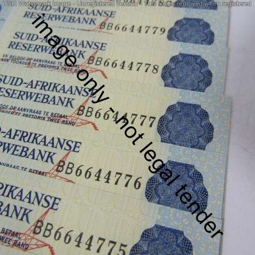 GPC de Kock 3rd issue - Lot of 10 uncirculated R2 banknotes with consecutive numbers