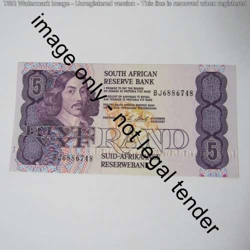 CL Stals - 1st issue Lot of 3 uncirculated R5 banknotes with consecutive numbers