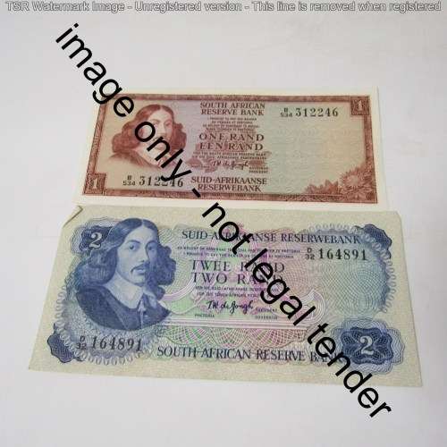 Lot of 8 old South Africa banknotes - some minor faults