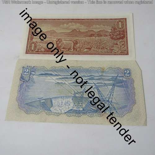 Lot of 8 old South Africa banknotes - some minor faults