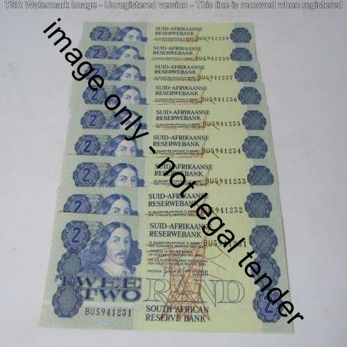 GPC de Kock 3rd issue - Lot of 20 uncirculated R2 banknotes with consecutive numbers