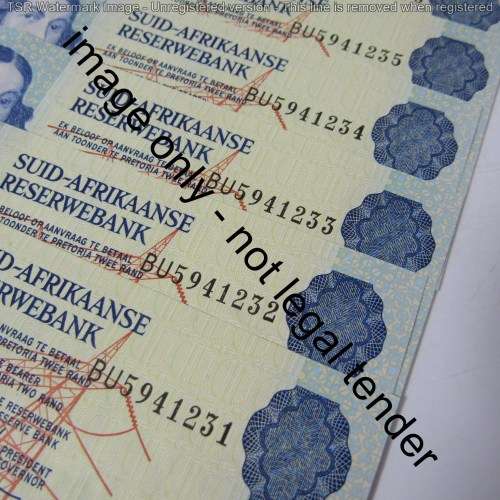 GPC de Kock 3rd issue - Lot of 20 uncirculated R2 banknotes with consecutive numbers