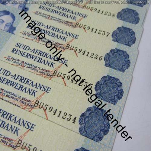 GPC de Kock 3rd issue - Lot of 20 uncirculated R2 banknotes with consecutive numbers