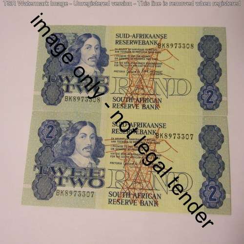 GPC de Kock 3rd issue - Lot of 10 uncirculated R2 banknotes with consecutive numbers