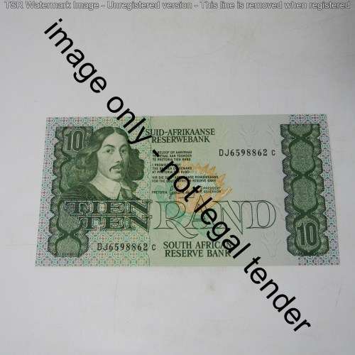 GPC de Kock 3rd issue - Lot of 10 uncirculated R10 banknotes with consecutive numbers