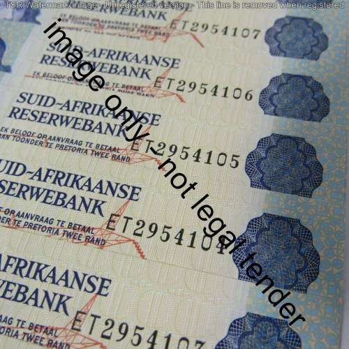GPC de Kock 3rd issue 1984 - Lot of 10 uncirculated R2 banknotes with consecutive numbers