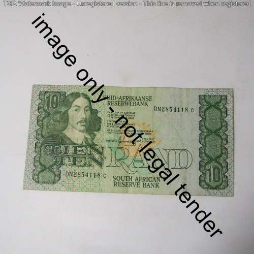 Lot of 7 different old South Africa banknotes - R1, R2, R5 and R10