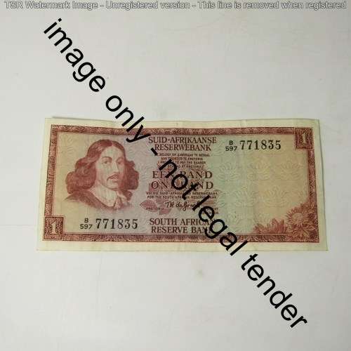 TW de Jongh small and large R1 banknotes plus extra 236 replacement note